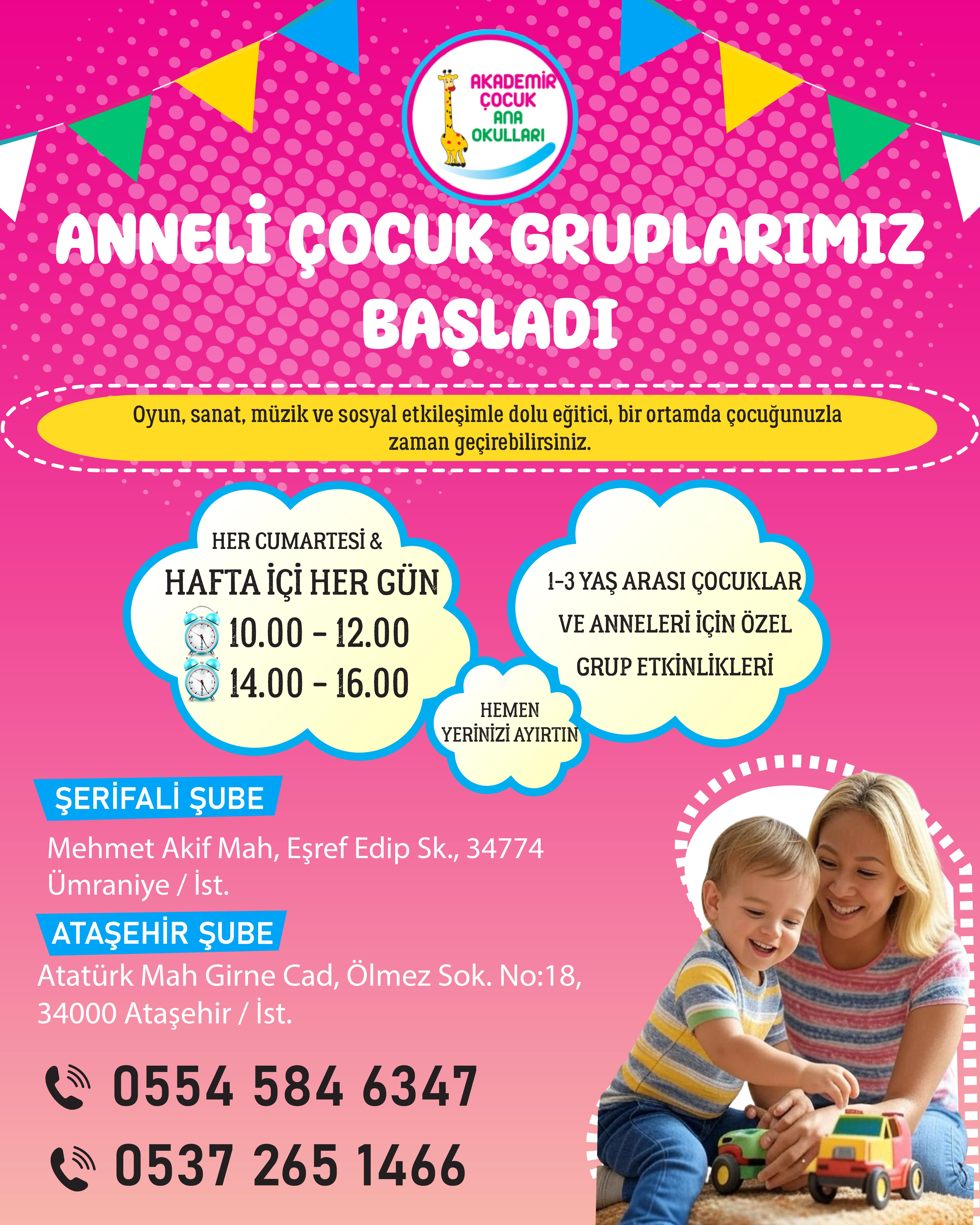 ANNELİ ÇOCUK GRUPLARIMIZ BAŞLADI